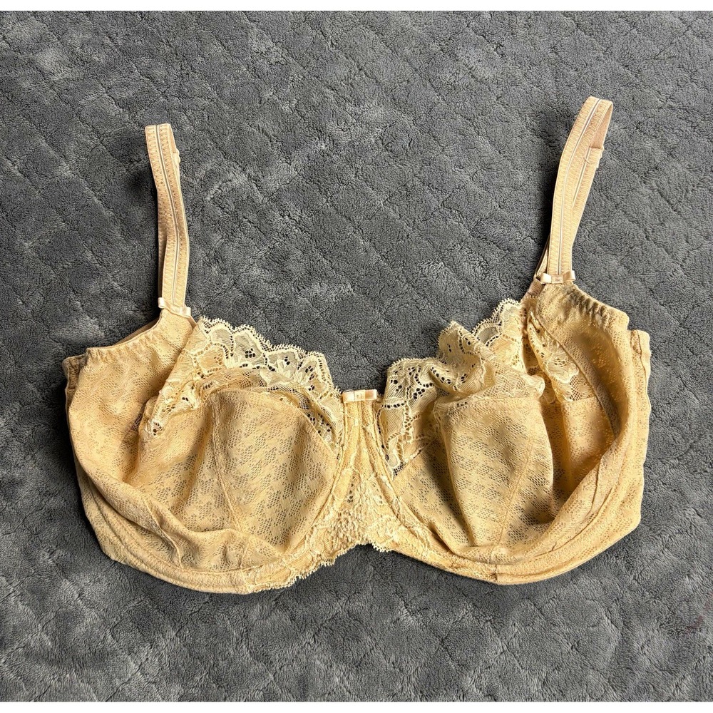 Panache Envy 7285 Bra 34G Beige Lace Underwire Balconette